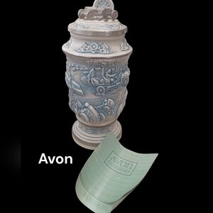 Vintage 1989 Avon Racing Car Beer Stein Mug Nascar Formula 1 Ceramic Porcelain